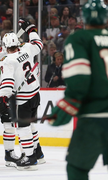 Gustafsson’s second goal lifts Blackhawks past Wild in OT